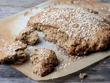 Ψωμί ολικής αλέσεως σε 5′ χωρίς ζύμωμα