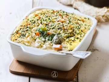 Χριστουγεννιάτικο ογκρατέν με μπέικον