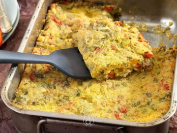 Εύκολη πιπερόπιτα ανοιχτή