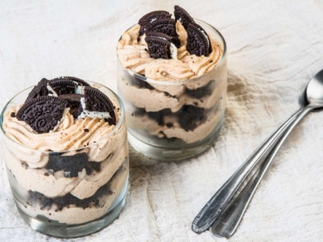 Κραμπλ μπισκότου με κρέμα φυστικοβούτυρο