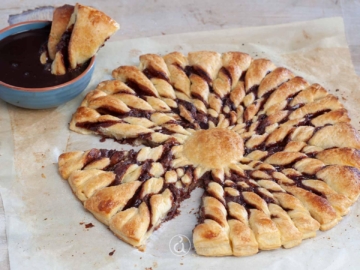 Σφολιατίνια ήλιος με σοκολάτα