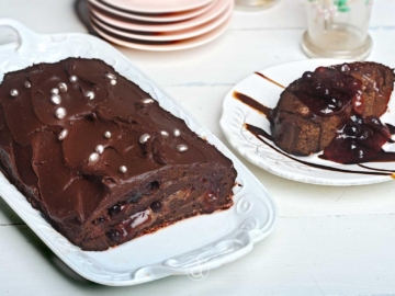 Κορμός Χριστουγέννων με παντεσπάνι σοκολάτας