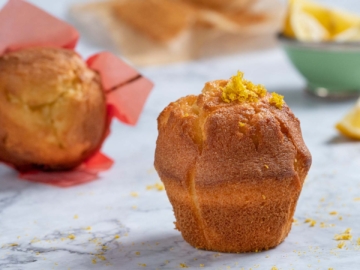 Muffins με λεμόνι