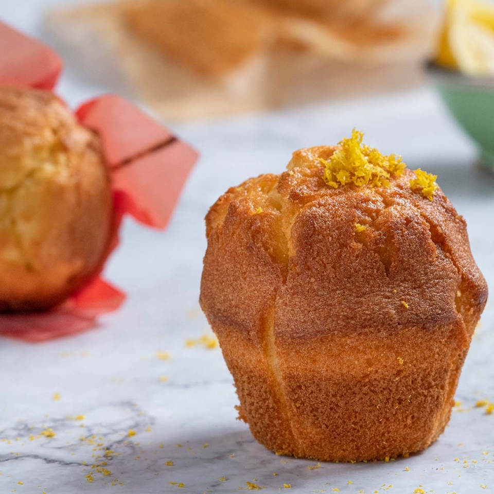 muffin με λεμόνι