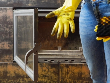 Πώς καθαρίζεται το τζάμι του τζακιού