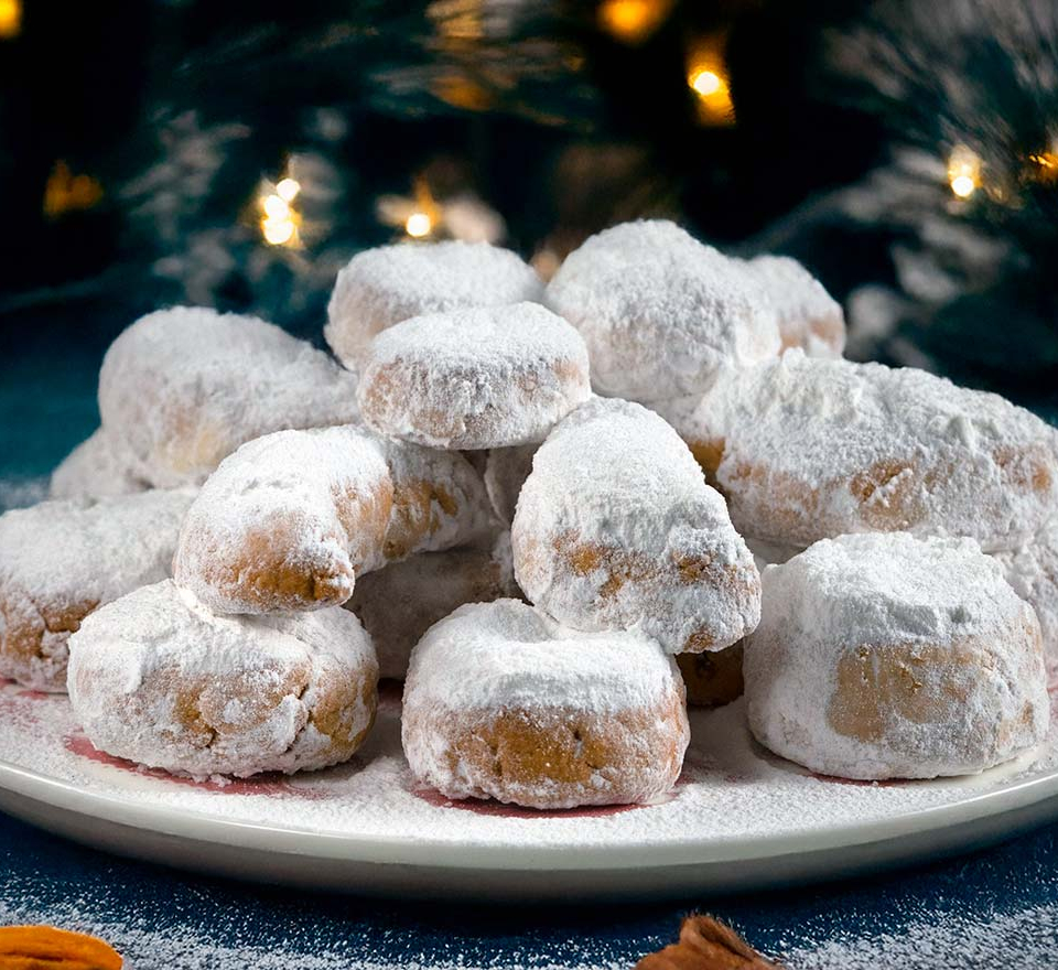 κουραμπιεδεσ - κουραμπιεδεσ αργυρω = κουραμπιεδεσ συνταγη