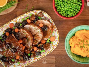 Μοσχάρι με δαμάσκηνα