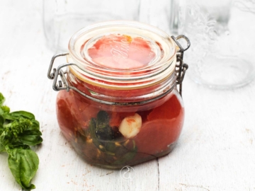 Oλόκληρες ντομάτες σε βάζα / Κονσερβοποίηση & Aποστείρωση