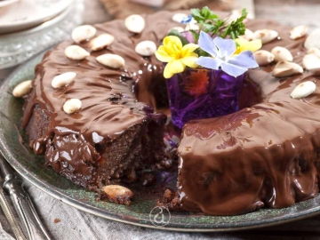 Χαλβάς σιμιγδαλένιος με σοκολάτα