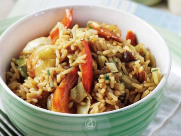 Γαριδοπίλαφο στο τηγάνι