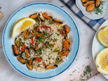 Mussel pilaf