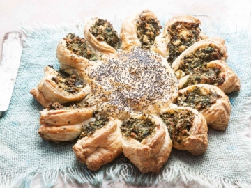 Σπανακόπιτα ήλιος με σφολιάτα