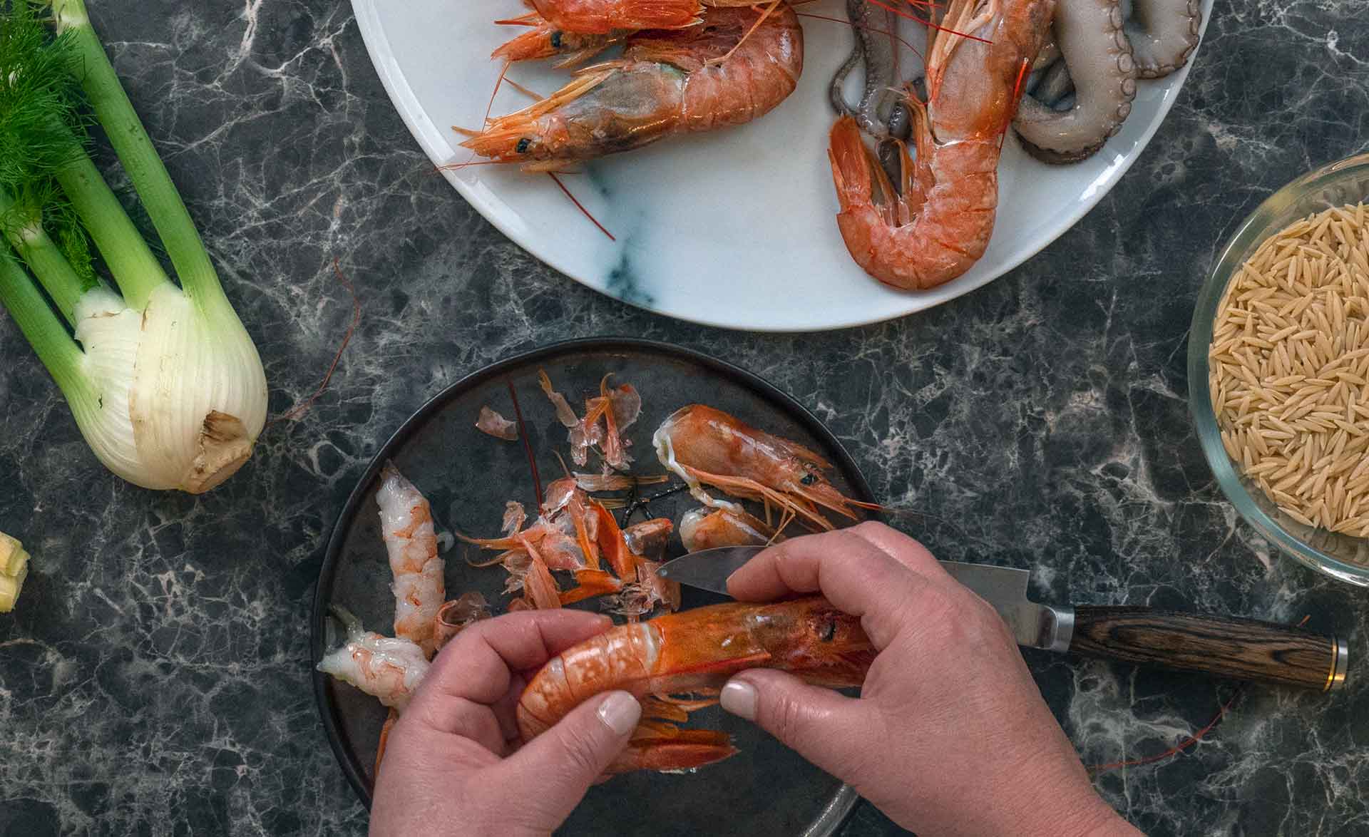 Πώς να καθαρίσω τις γαρίδες;