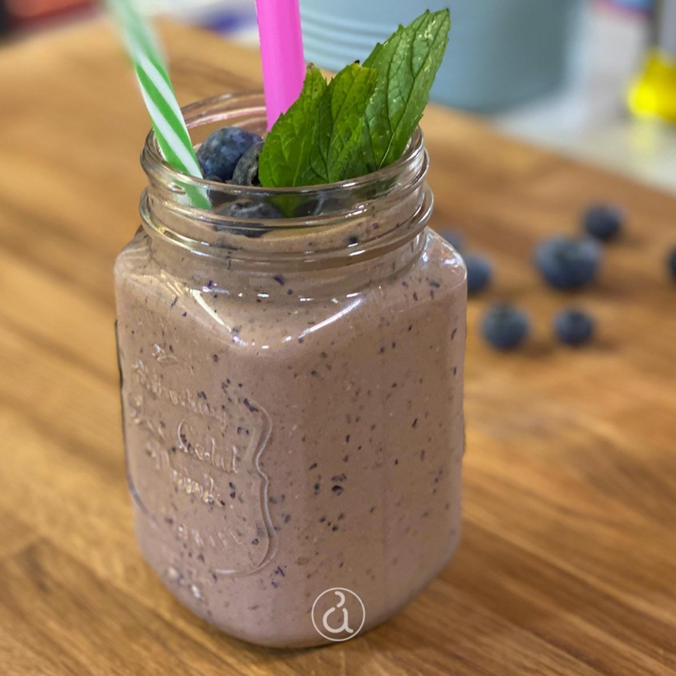 Smoothie πρωτεΐνης με μπανάνα