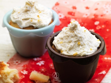 Cupcakes καρύδας με ανανά