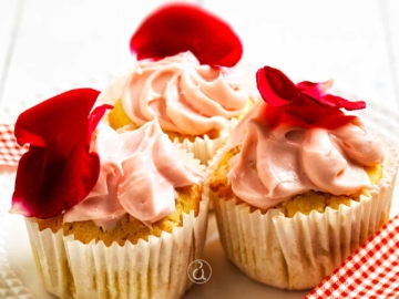 Ροζ cupcakes τριαντάφυλλο