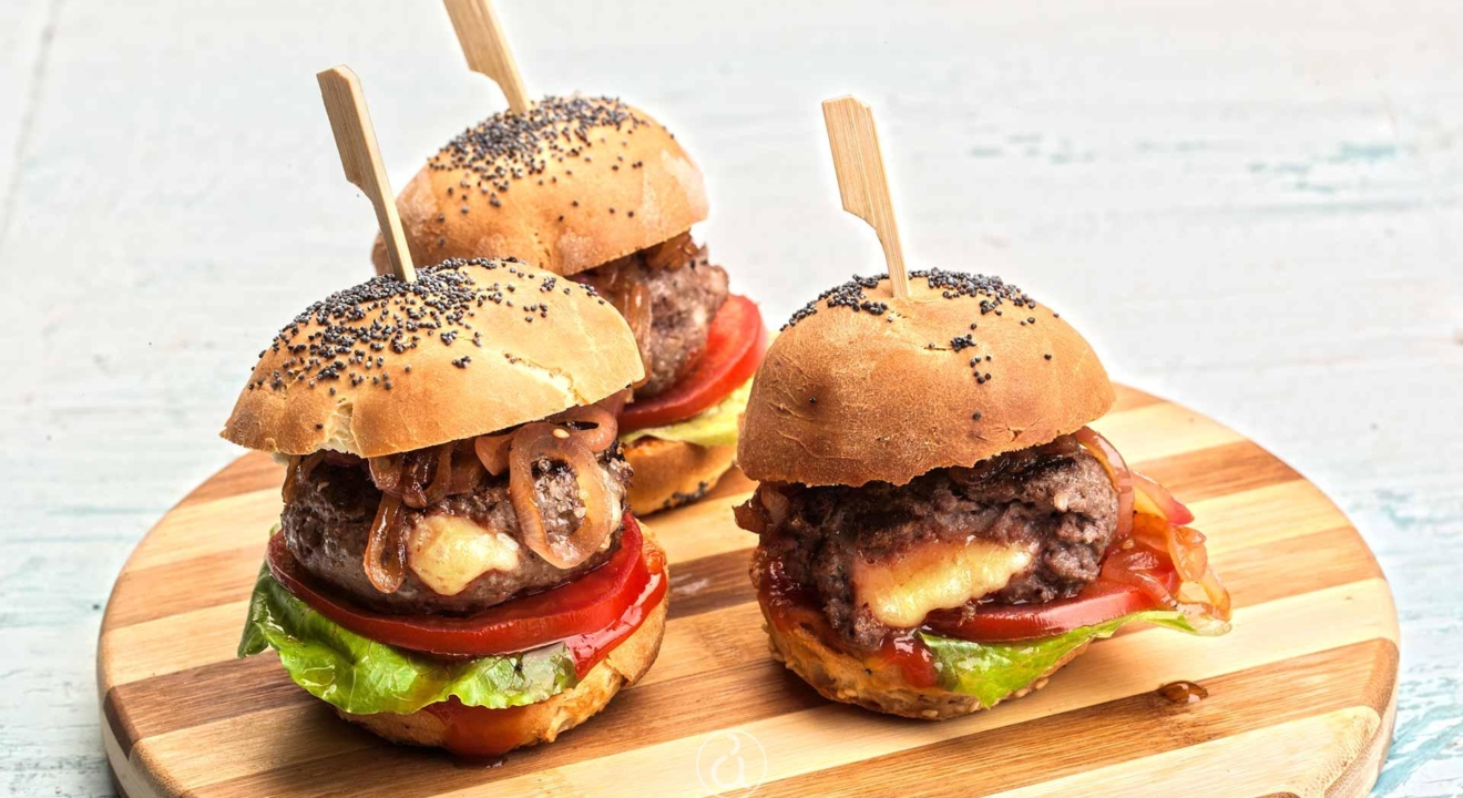 mini burger - μίνι μπέργκερ - mini burger για παιδικο παρτυ