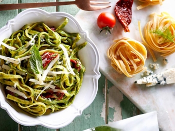 Μακαρόνια με σπανάκι