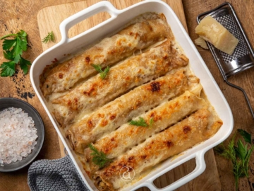 Κρέπες με κοτόπουλο και μπεσαμέλ