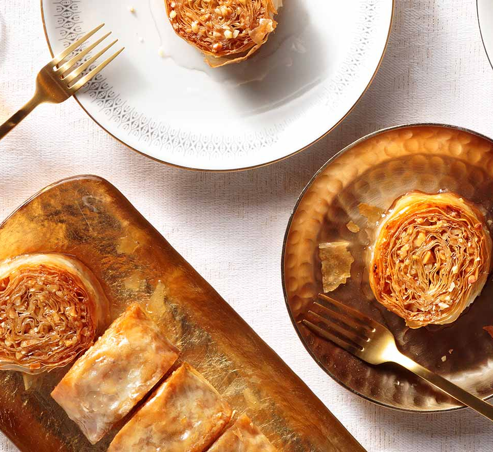 ρολο μπακλαβασ - μπακλαβαδακια ρολακια