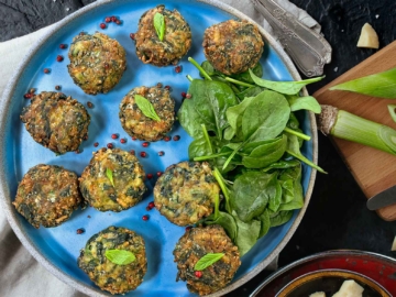 Τηγανιτά μπιφτέκια λαχανικών με βρώμη