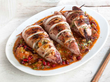 Καλαμαράκια στο φούρνο