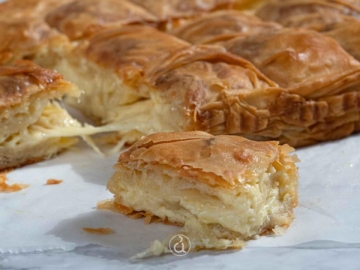 Κασερόπιτα με φύλλο κρούστας