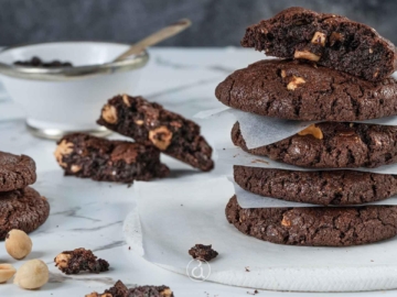 Μπισκότα φουντούκι σοκολάτα