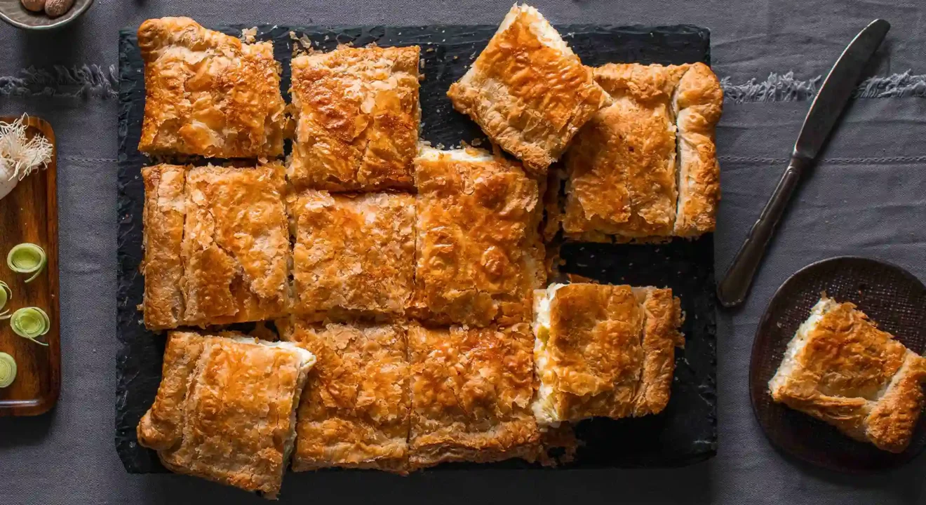 πρασόπιτα με σφολιάτα