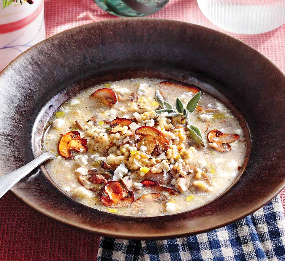 τραχανασ με μανιταρια