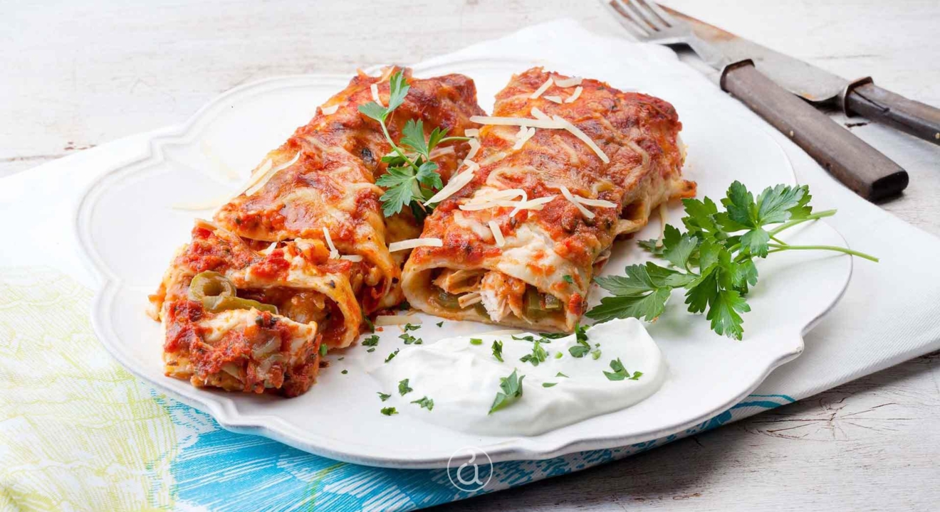 Enchiladas με κοτόπουλο