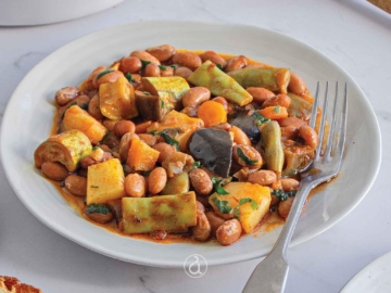 Φασόλια χάντρες λαδερά