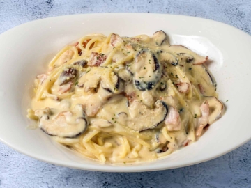 Καρμπονάρα με κρέμα γάλακτος