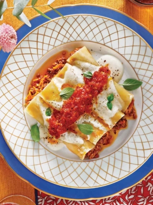 Κανελόνια με κιμά χωρίς μπεσαμέλ