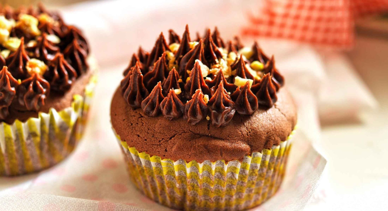cupcakes με νουτελα
