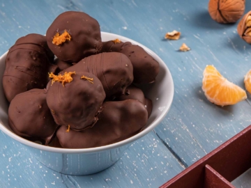 Σοκολατάκια καρύδι μανταρίνι