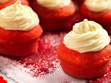 Red velvet cupcakes με παντζάρι