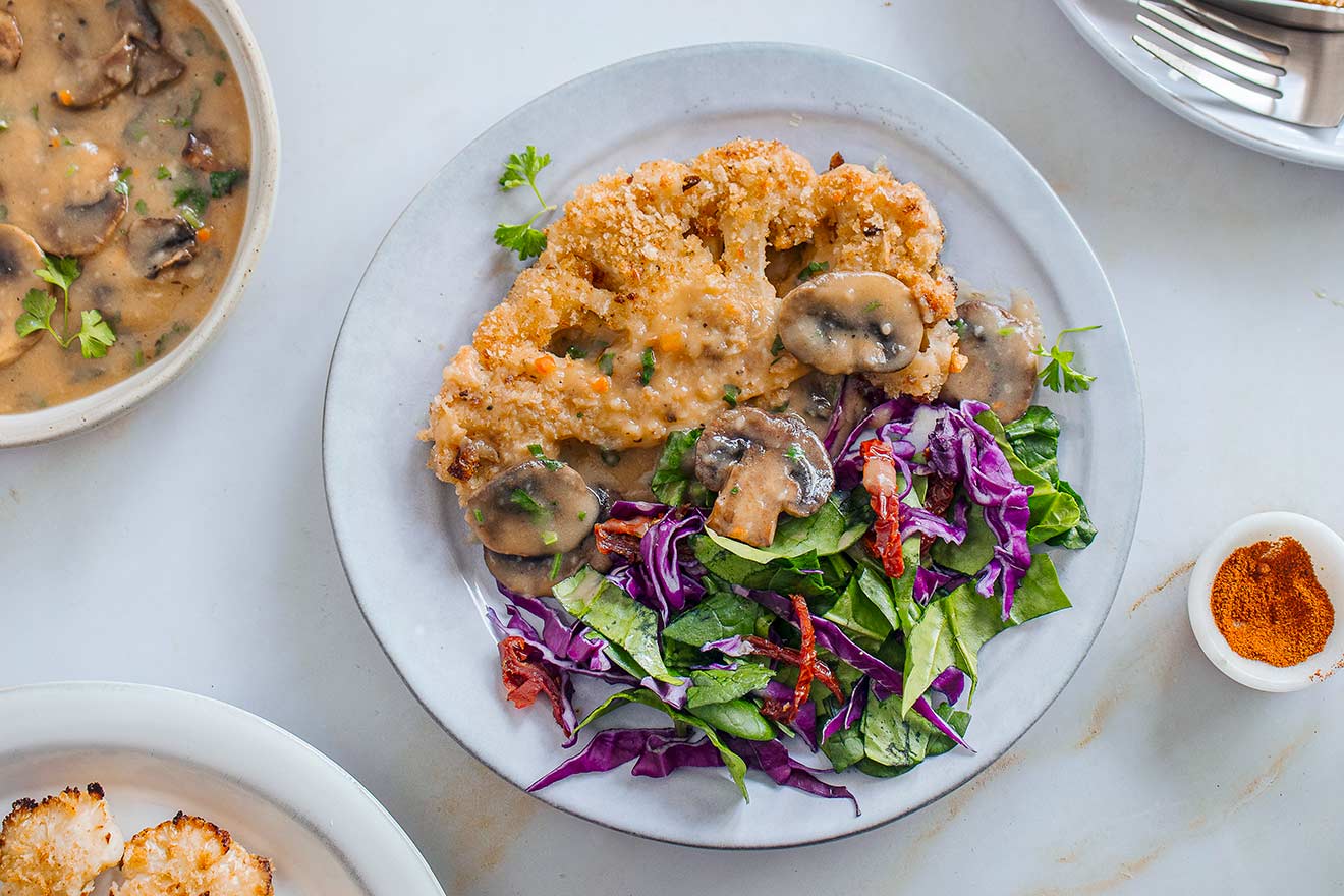 Τραγανό κουνουπίδι στο φούρνο με κρούστα