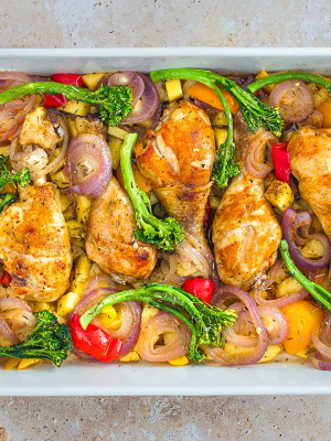 Μπουτάκια κοτόπουλου με μπρόκολο