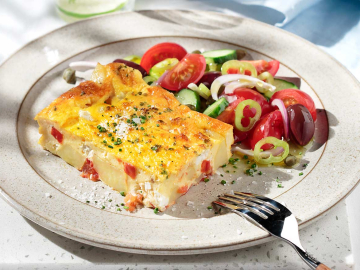 Πατάτες με αυγά στον φούρνο