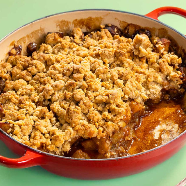 Apple crumble μηλόπιτα
