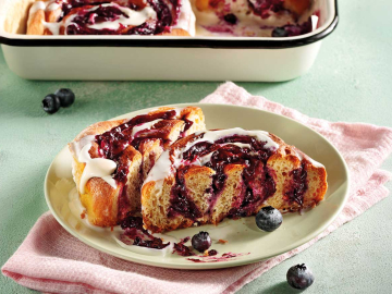 Blueberry Cinnamon Rolls χωρίς ζάχαρη