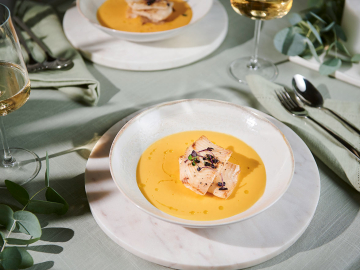 Γλώσσα με βελουτέ λαχανικών