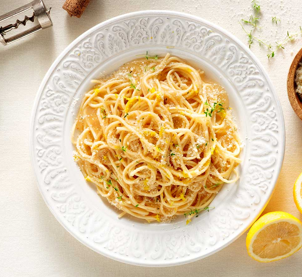 spaghetti al limone - σπαγγετι με λεμονι