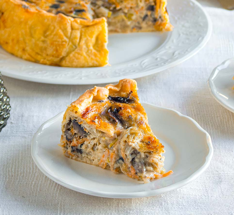 αλμυρη ταρτα με ζυμη κουρου