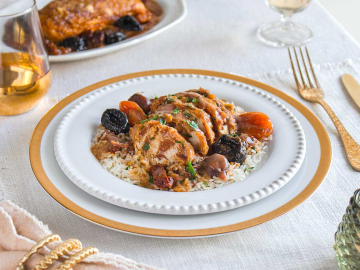 Φιλέτο κοτόπουλου με κάστανα σε πλούσια σάλτσα