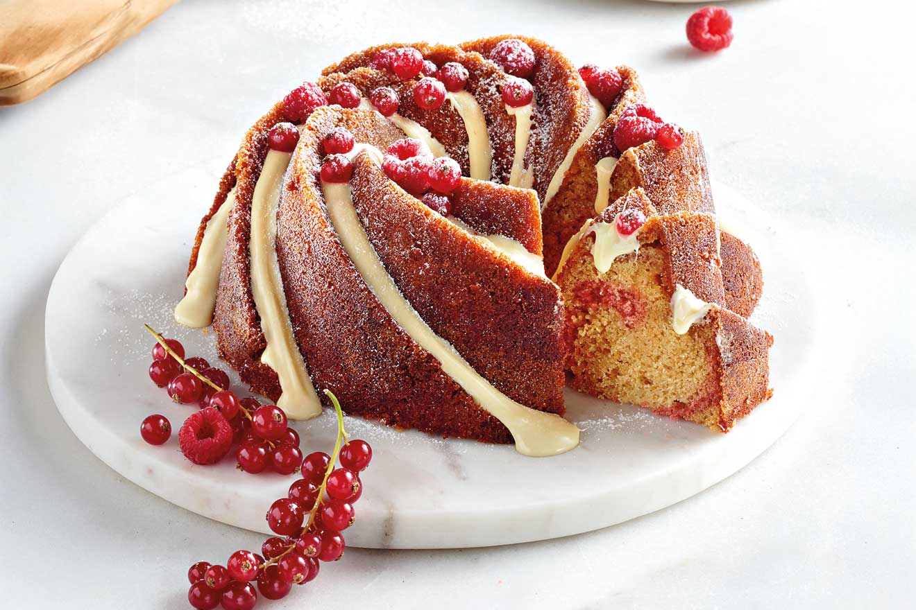 Κέικ με λευκή σοκολάτα