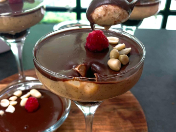 Μους φυστικοβούτυρο με σοκολάτα