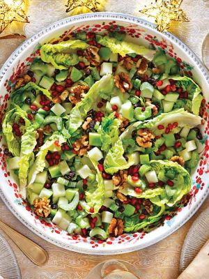 Σαλάτα με ξινόμηλο και κρεμώδες ντρέσινγκ πορτοκαλιού