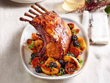 Χριστουγεννιάτικο καρέ χοιρινό με μέλι και μπύρα